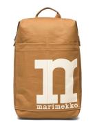 Mono Backpack Solid Ryggsäck Väska Brown Marimekko
