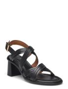 Sandals Sandal Med Klack Black Billi Bi