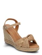 Espadrilles Sandalette Med Klack Espadrilles Beige Billi Bi