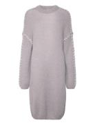 Vichoca New L/S Knit Dress Dresses Knitted Dresses Grey Vila