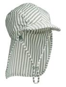 Lusio Seersucker Sun Hat Solhatt Green Liewood