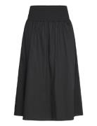 Vimia Hw Midi Skirt/Ka Knälång Kjol Black Vila