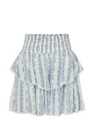 Yastovina Hw Skirt Kort Kjol Blue YAS