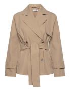 Trudy Short Trench Coat Trench Coat Rock Beige Marville Road