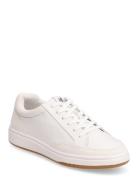 Hailey Leather & Suede Sneaker Låga Sneakers White Lauren Ralph Lauren