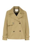 Kaelise Short Jacket Trench Coat Rock Beige Kaffe