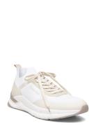 Low Top Lace Up Mix Låga Sneakers White Calvin Klein