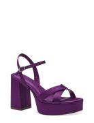 Women Sandals Sandal Med Klack Purple Tamaris