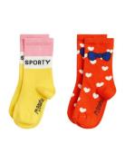 Sporty 2-Pack Socks Sockor Strumpor Multi/patterned Mini Rodini