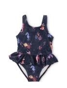 Eva – Swimsuit 3-4 Years – Rainbow Reef Baddräkt Badkläder Blue Filiba...