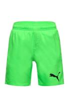 Puma Swim Boys Medium Length Shorts Badshorts Green Puma Swim