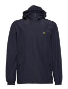 Lyle & Scott Zip Through Hooded Jacket Marinblå