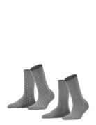 Esprit Socks Fine Dot So 2P Grå