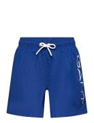 Logo Lightweight Swim Shorts Badshorts Blue GANT