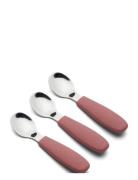 Theodor Spoons 3 Pack Home Meal Time Cutlery Red Nuuroo
