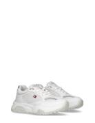 Low Cut Lace-Up Sneaker Låga Sneakers White Tommy Hilfiger