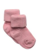 Cotton Rib Baby Socks Sockor Strumpor Pink Mp Denmark