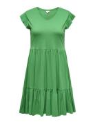 Carmay Life Cap Sl Frill Dress Jrs Noos Kort Klänning Green ONLY Carma...