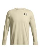 Ua Sportstyle Left Chest Ls Sport T-shirts Long-sleeved Brown Under Ar...