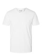 Slhnewpima Ss O-Neck Tee Noos Tops T-shirts Short-sleeved White Select...