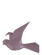 Present Time Wall Hanger Origami Bird Small Lila