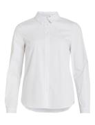 Vigimas L/S Shirt/Su - Noos Tops Shirts Long-sleeved White Vila