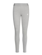 Essentials 3-Stripes Leggings Bottoms Leggings Grey Adidas Sportswear
