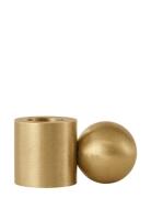 OYOY Living Design Palloa Solid Brass Candleholder - Low Guld