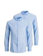 Jprblaparma Shirt L/S 2-Pack Tops Shirts Casual Blue Jack & J S