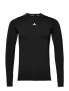 Tf Ls Tee Sport T-shirts Long-sleeved Black Adidas Performance