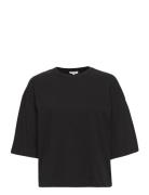 Essigne 2/4 Boxy T-Shirt - Gots Tops T-shirts & Tops Short-sleeved Bla...