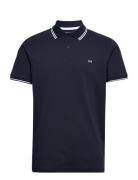 Selected Homme Slhdante Sport Ss Polo Noos Marinblå