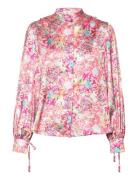 Gabriela Blouse Tops Blouses Long-sleeved Pink Malina