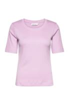 Haselkb Tee Tops T-shirts & Tops Short-sleeved Purple Karen By Simonse...