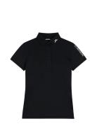 Tour Tech Golf Polo Sport T-shirts & Tops Polos Black J. Lindeberg