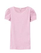 Nmfkab Ss Top Noos Tops T-shirts Short-sleeved Pink Name It