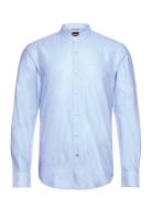 C-Hal-Standup-223 Tops Shirts Casual Blue BOSS