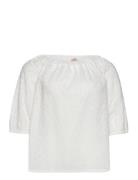 Baldo Tops Blouses Short-sleeved White Persona By Marina Rinaldi