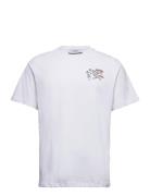 Crocket T-Shirt Tops T-shirts Short-sleeved White Les Deux