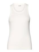 Sradelynn Tank Top Gots Tops T-shirts & Tops Sleeveless White Soft Reb...