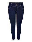 Caranna Hw Sk Ank Dark Blue Jeans Noos Bottoms Jeans Skinny Blue ONLY ...