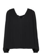 Vmcindy L/S V-Neck Top Wvn Btq Tops Knitwear Jumpers Black Vero Moda