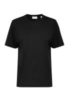 Claudia T-Shirt Tops T-shirts & Tops Short-sleeved Black House Of Dagm...