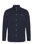 Regular Fit Corduroy Shirt - Gots/V Tops Shirts Casual Blue Knowledge ...