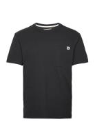 Akrune Noos Pocket Tee Tops T-shirts Short-sleeved Black Anerkjendt