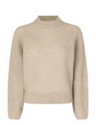 Brookline Knit New O-Neck Tops Knitwear Jumpers Beige Second Female