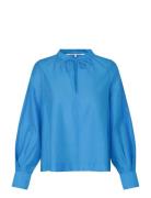 Masman New Blouse Tops Blouses Long-sleeved Blue Second Female