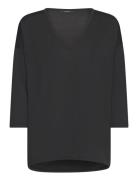 Vmkanva 3/4 V-Neck Top Jrs Tops T-shirts & Tops Short-sleeved Black Ve...
