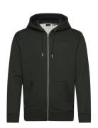 Essential Logo Zip Hoodie Tops Sweat-shirts & Hoodies Hoodies Green Su...