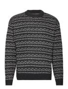 Jorcosy Knit Crew Neck Tops Knitwear Round Necks Black Jack & J S